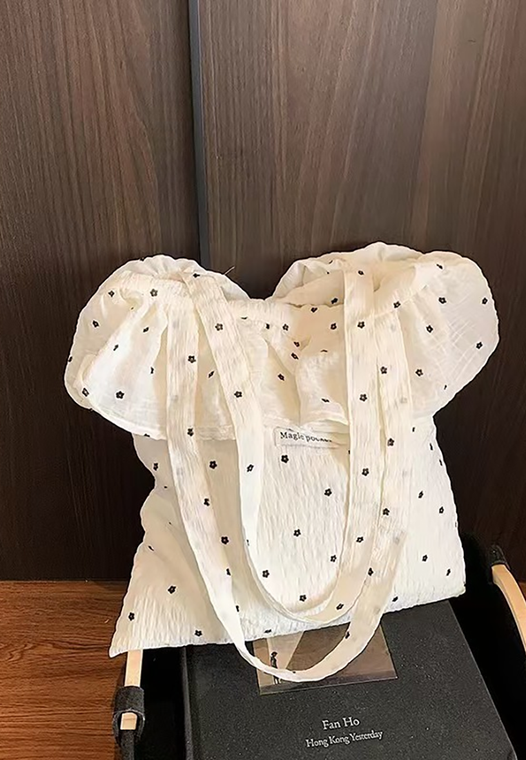 2025 New Girl's Lotus Leaf Edge Tote Bag CA25030311W