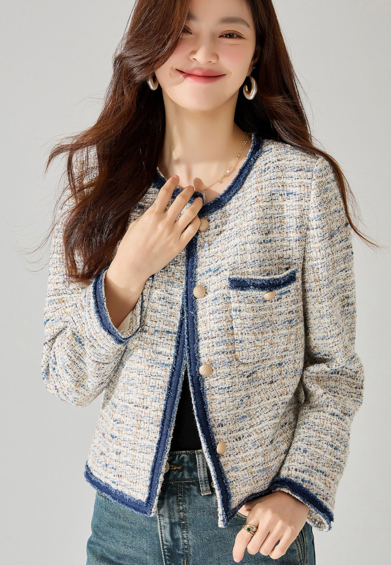 2025 Chic Patchwork Denim Jacket CA25111711MT