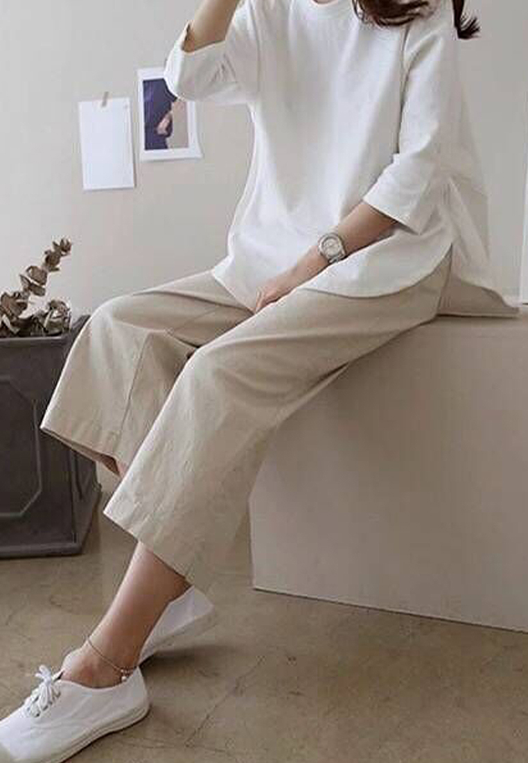 2024 Women's Summer New Cotton Crop Pants CA24041011BE