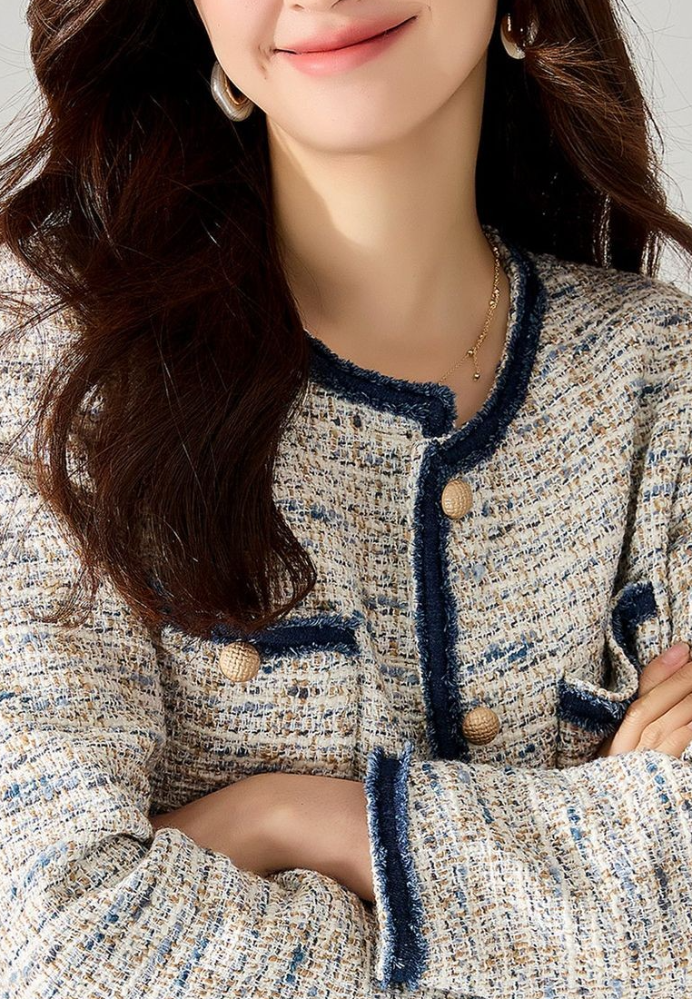 2025 Chic Patchwork Denim Jacket CA25111711MT