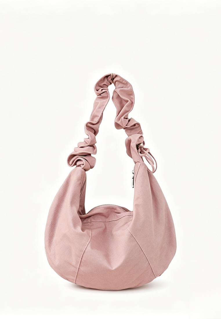 Casual Ruched Strap Canvas Hobo Bag K26051905