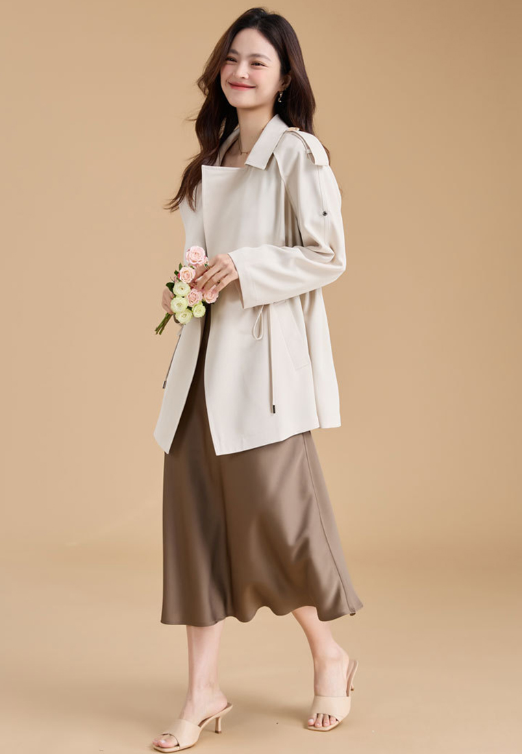 Autumn polyester temperament loose top CA24091111BE