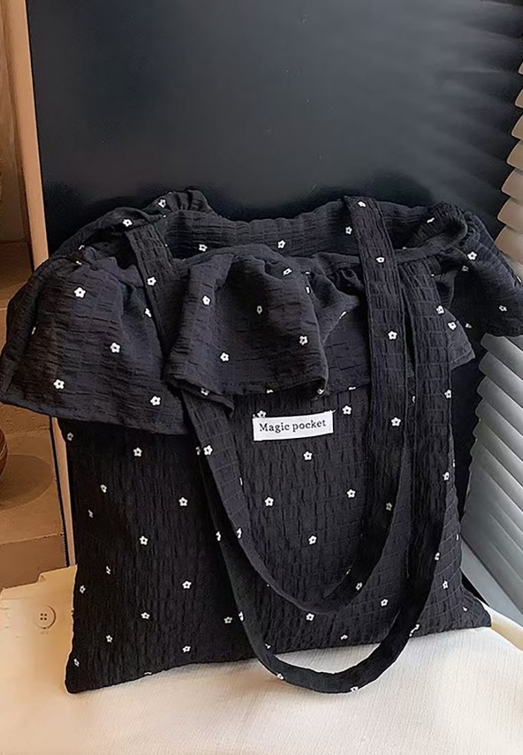 2025 New Girl's Lotus Leaf Edge Tote Bag CA25030311W