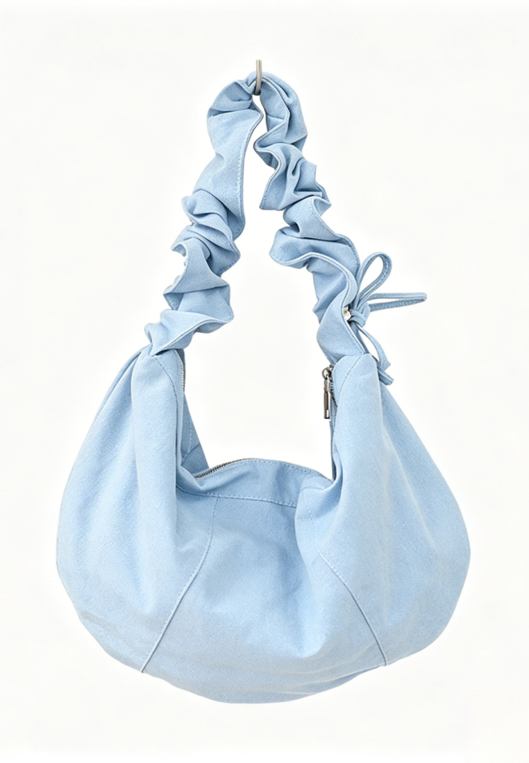 Casual Ruched Strap Canvas Hobo Bag K26051905