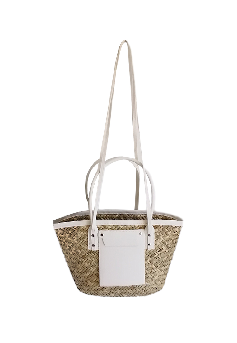 Women's new style Mitsuba straw woven bag CA24061712W-sunnydaysweety