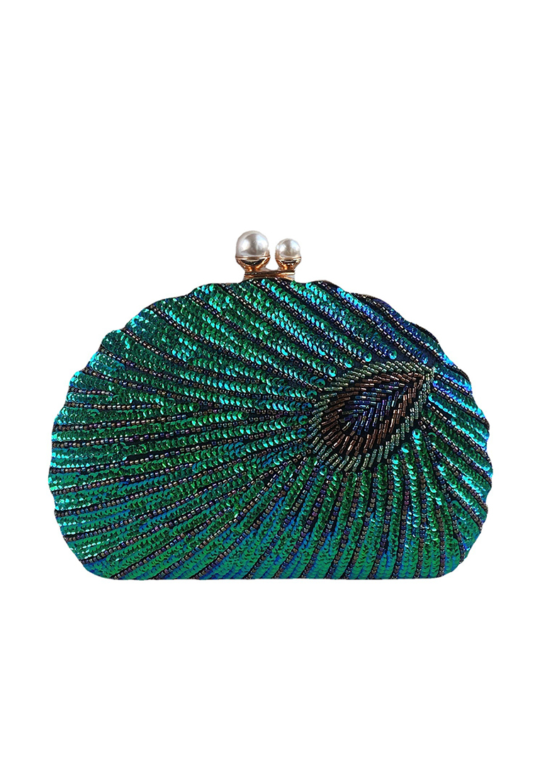 Vintage heavy craftsmanship beaded cheongsam handbag CA24121012BL