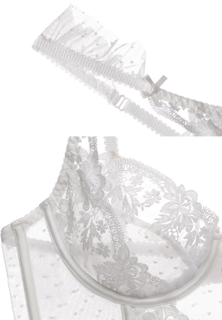 New French Shapewear Lace Long Bra Set CA24112012W