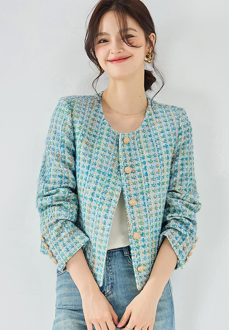 Light luxury wool blended woven jacket CA101912