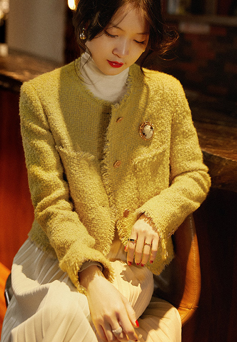 Autumn Woolen Small Fragrant Short Coat CA090812