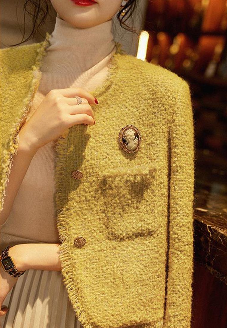Autumn Woolen Small Fragrant Short Coat CA090812
