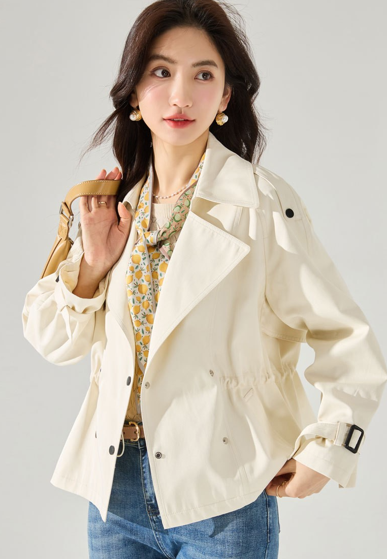 Comfortable cotton short classic jacket for autumn CA25111712W