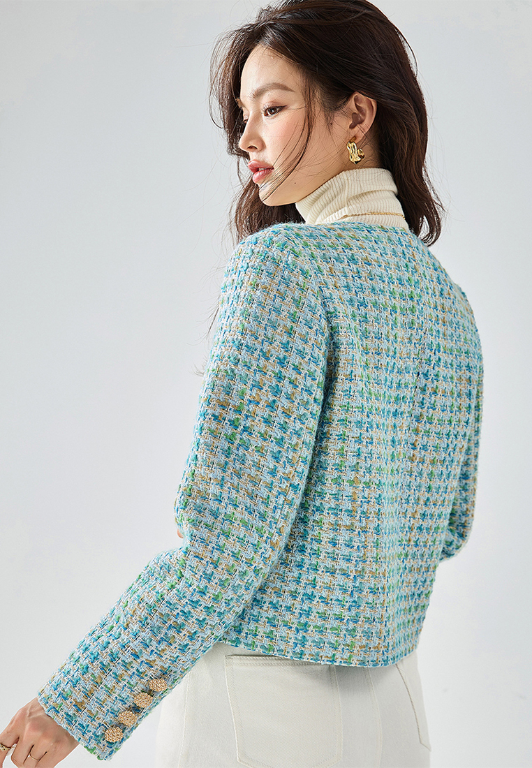 Light luxury wool blended woven jacket CA101912