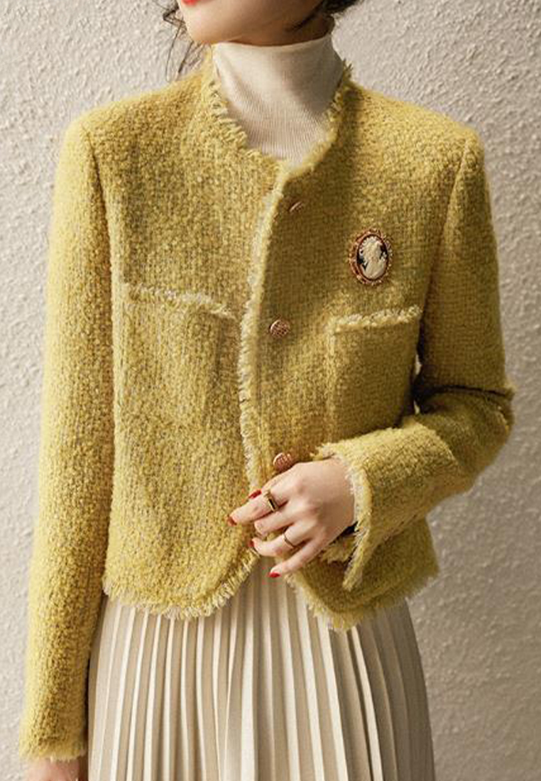 Autumn Woolen Small Fragrant Short Coat CA090812