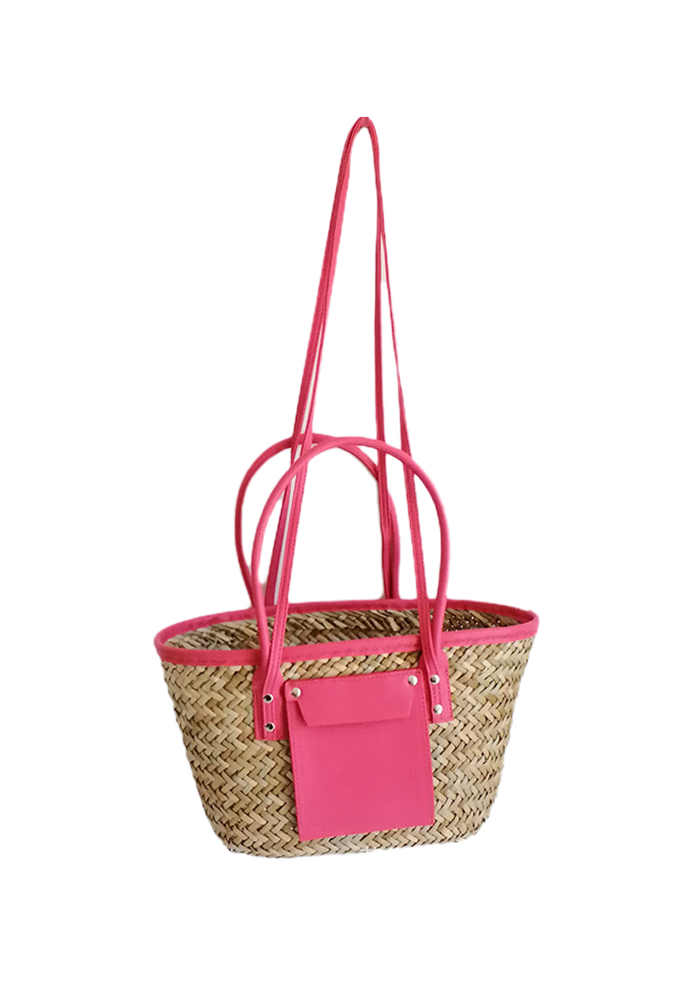 Women's new style Mitsuba straw woven bag CA24061712W-sunnydaysweety