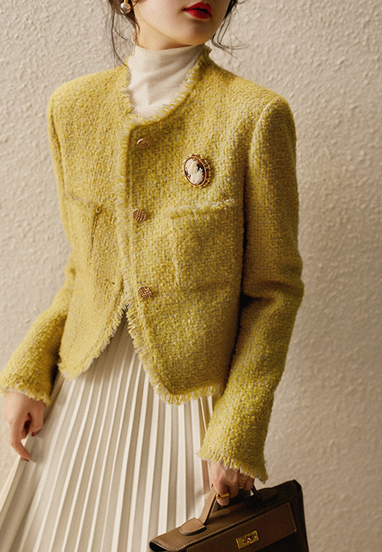 Autumn Woolen Small Fragrant Short Coat CA090812