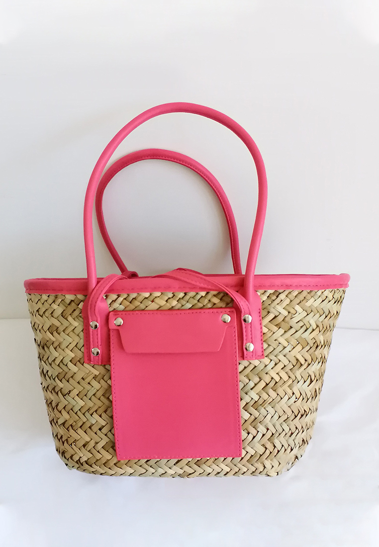 Women's new style Mitsuba straw woven bag CA24061712W-sunnydaysweety