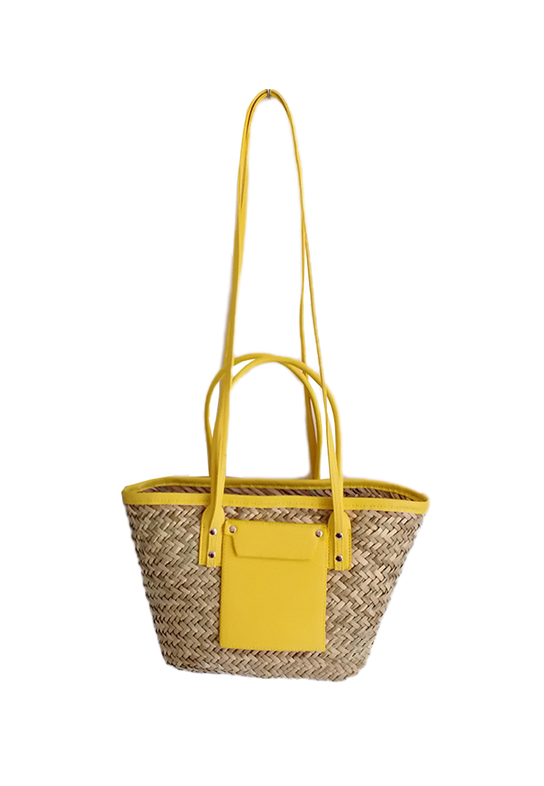 Women's new style Mitsuba straw woven bag CA24061712W-sunnydaysweety