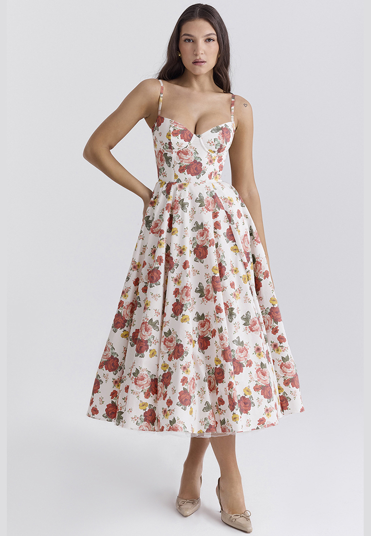 French mesh double-layer suspender dress CA25042264RDF