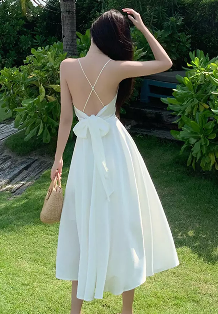 Sexy Lace Backless Holiday Style One-Piece Dress A21051312OR