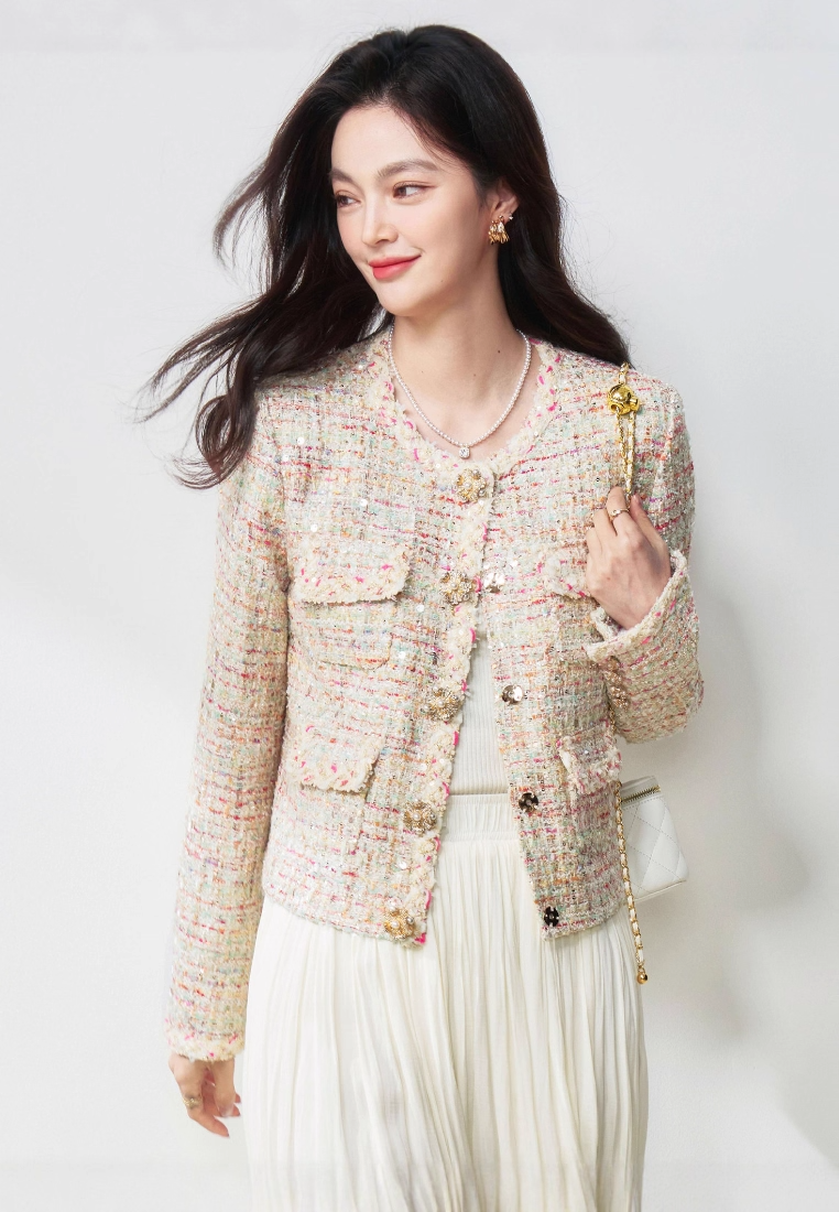 2025 New Slim Fit Sequin Jacket CA25111713PI