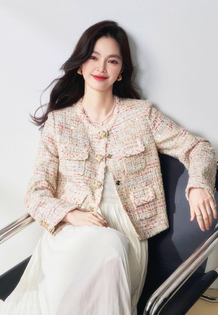 2025 New Slim Fit Sequin Jacket CA25111713PI