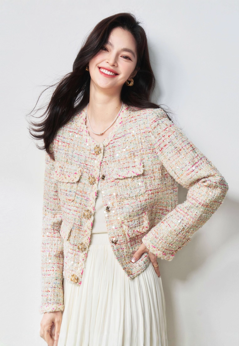 2025 New Slim Fit Sequin Jacket CA25111713PI