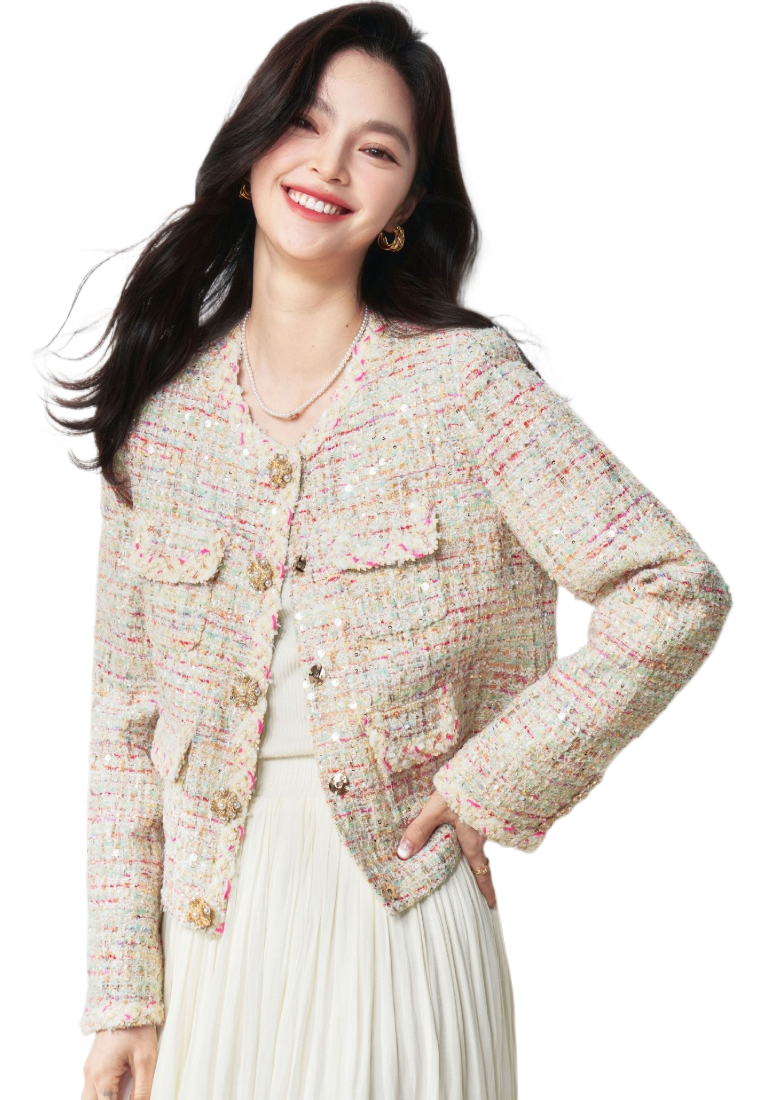 New French Style Tweed Women Jacket K25112110