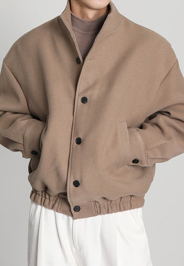 New stand up collar Korean version Instagram jacket CA24101413BW