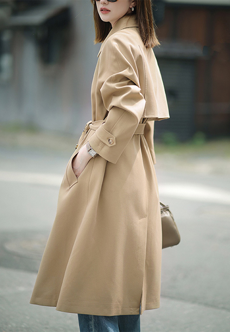 Autumn fashionable and capable high end trench coat CA090813