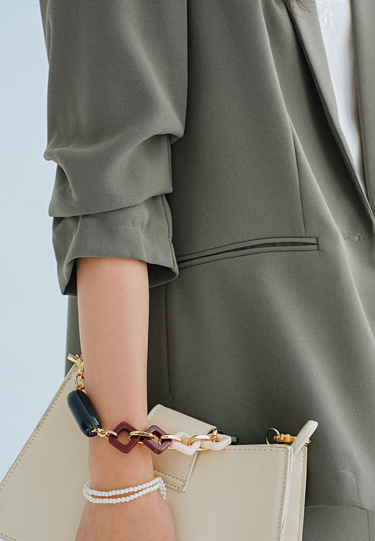 2024 Polyester button single row top CA24091113GR