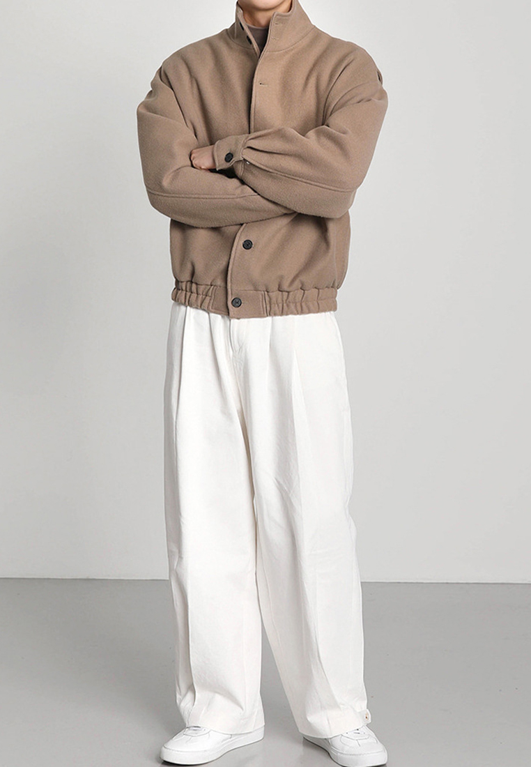 New stand up collar Korean version Instagram jacket CA24101413BW