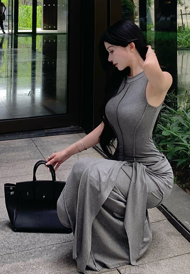 Summer New Design Temperament High-end Dress CA25060313GY