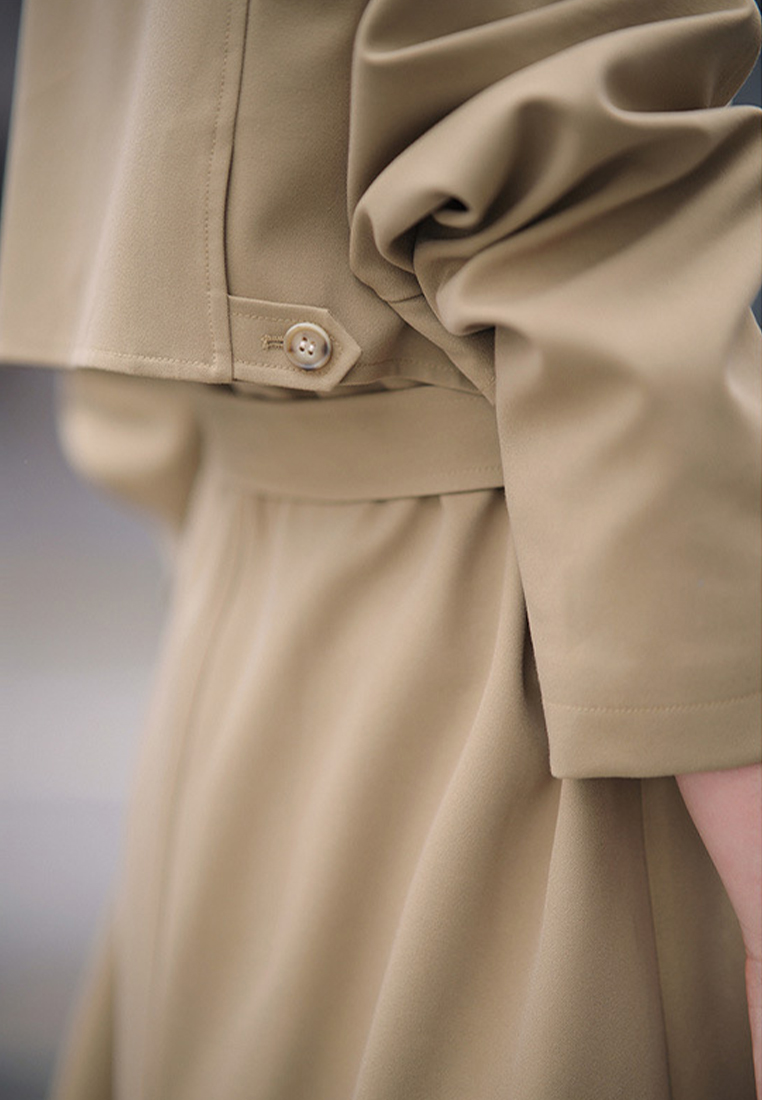 Autumn fashionable and capable high end trench coat CA090813