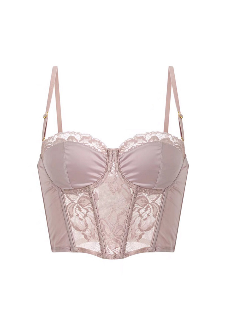 Vest style sexy fishbone shaping long bra CA24112013PI