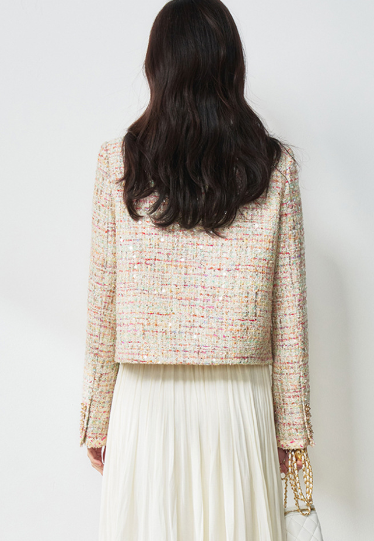 New French Style Tweed Women Jacket K25112110