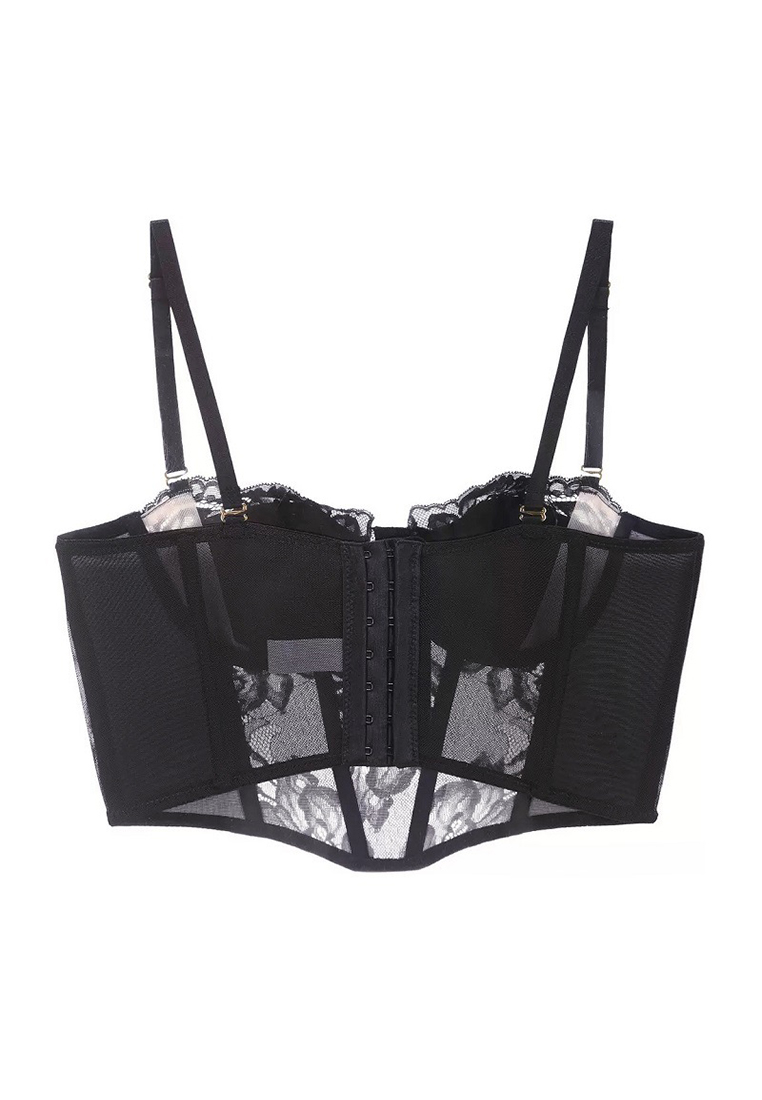 Vest style sexy fishbone shaping long bra CA24112013PI