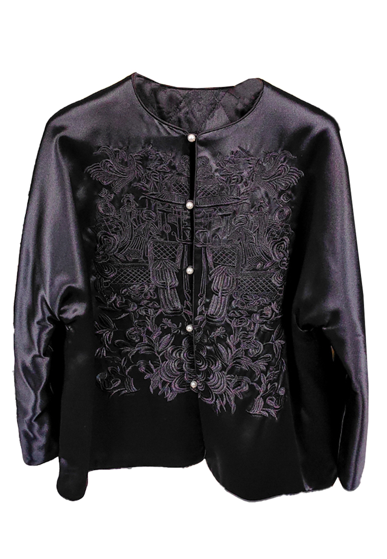 Fashionable new Chinese style high quality embroidered quilted jacket CA010602W