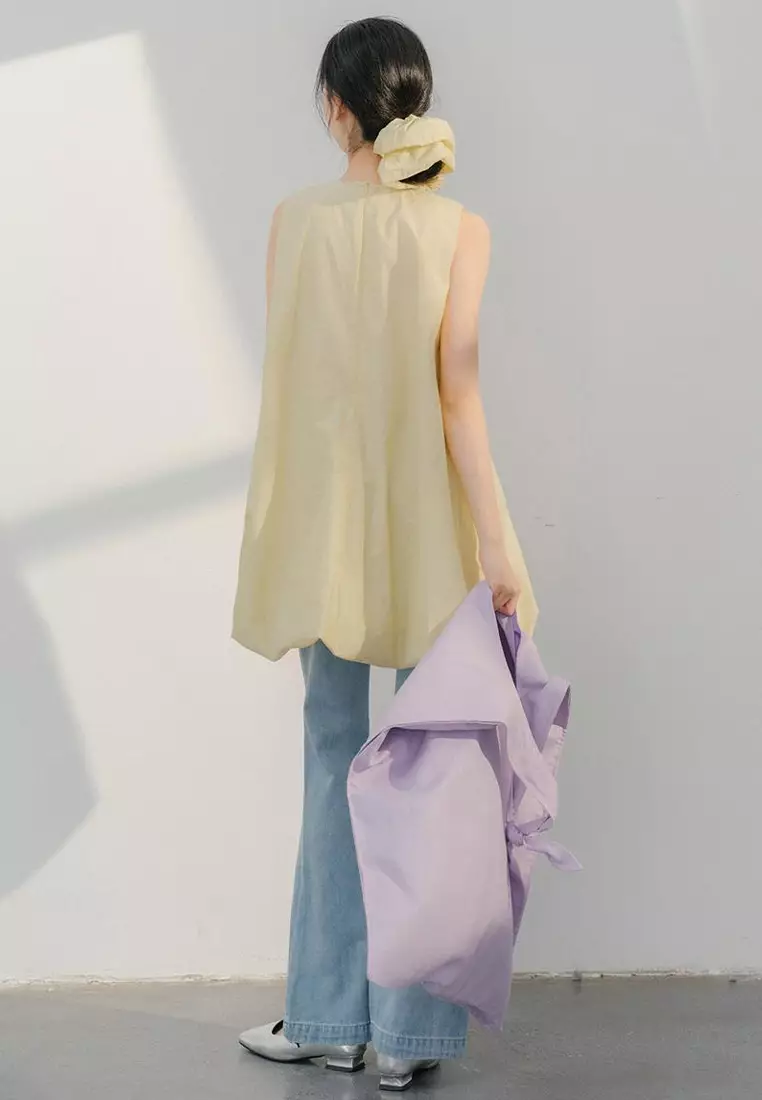 New round neck A-line skirt sleeveless vest short skirt CA24032554