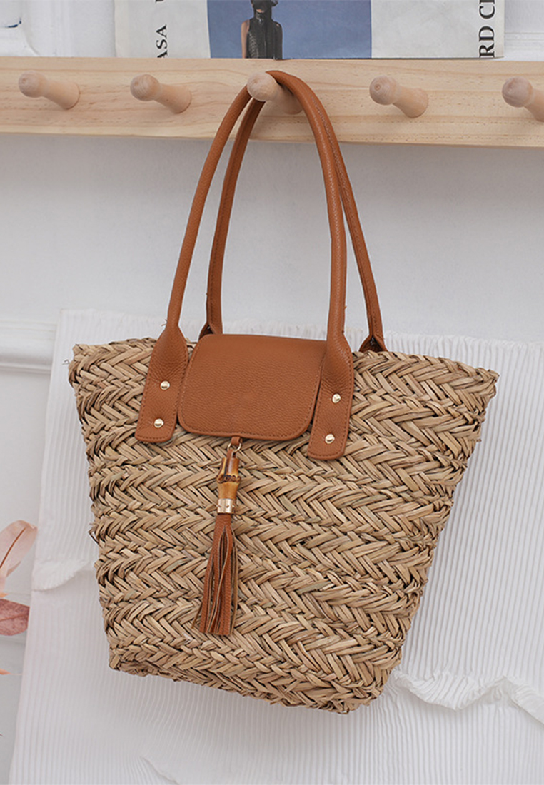 2024 Spring and Summer New Water Grass Woven BagCA24061714