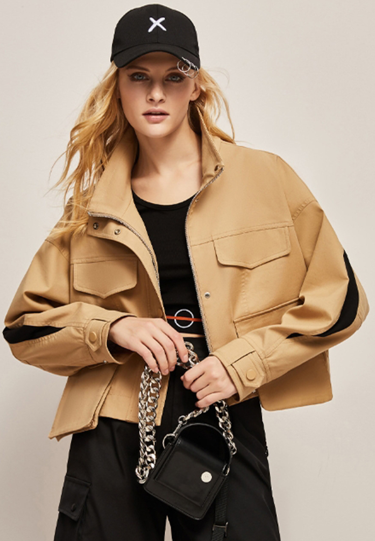 Fashion casual trend short work jacket CA101714GR