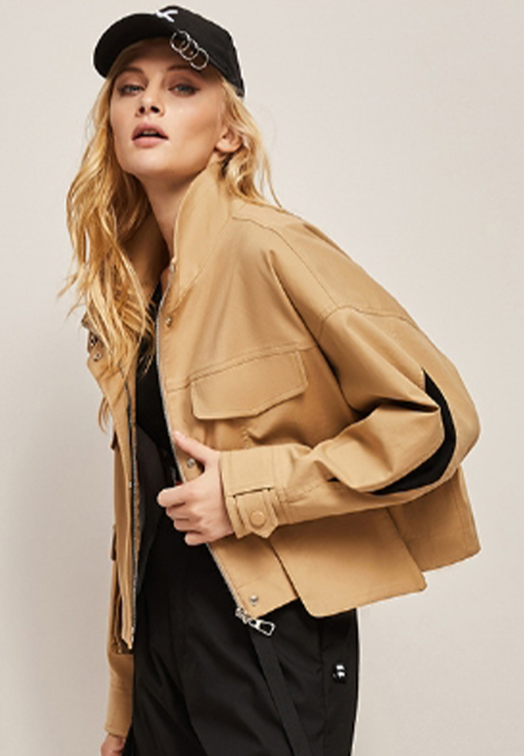 Fashion casual trend short work jacket CA101714GR