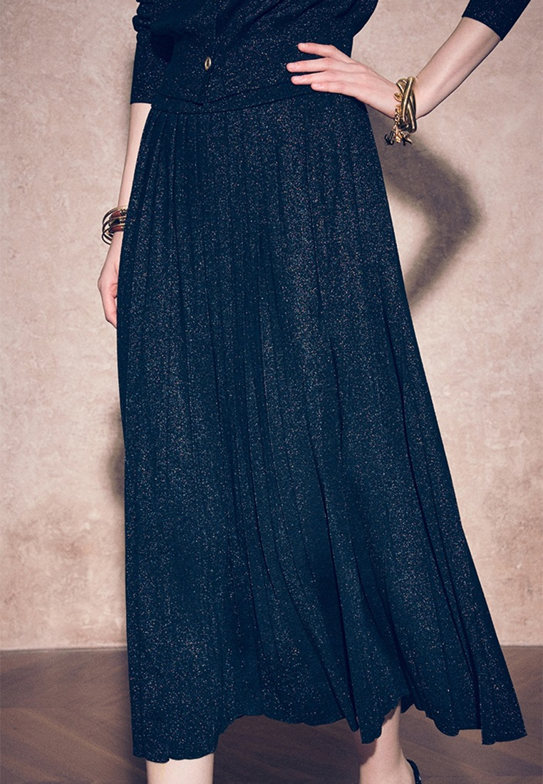 New Colorful Silk Knit Cardigan Set CA25092514BK