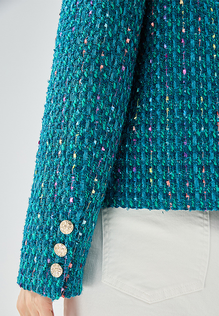 Woven texture bright color commuting casual jacket CA101914