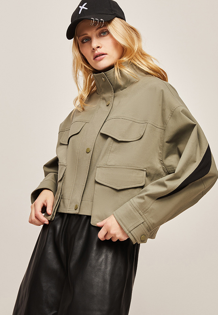 Fashion casual trend short work jacket CA101714GR