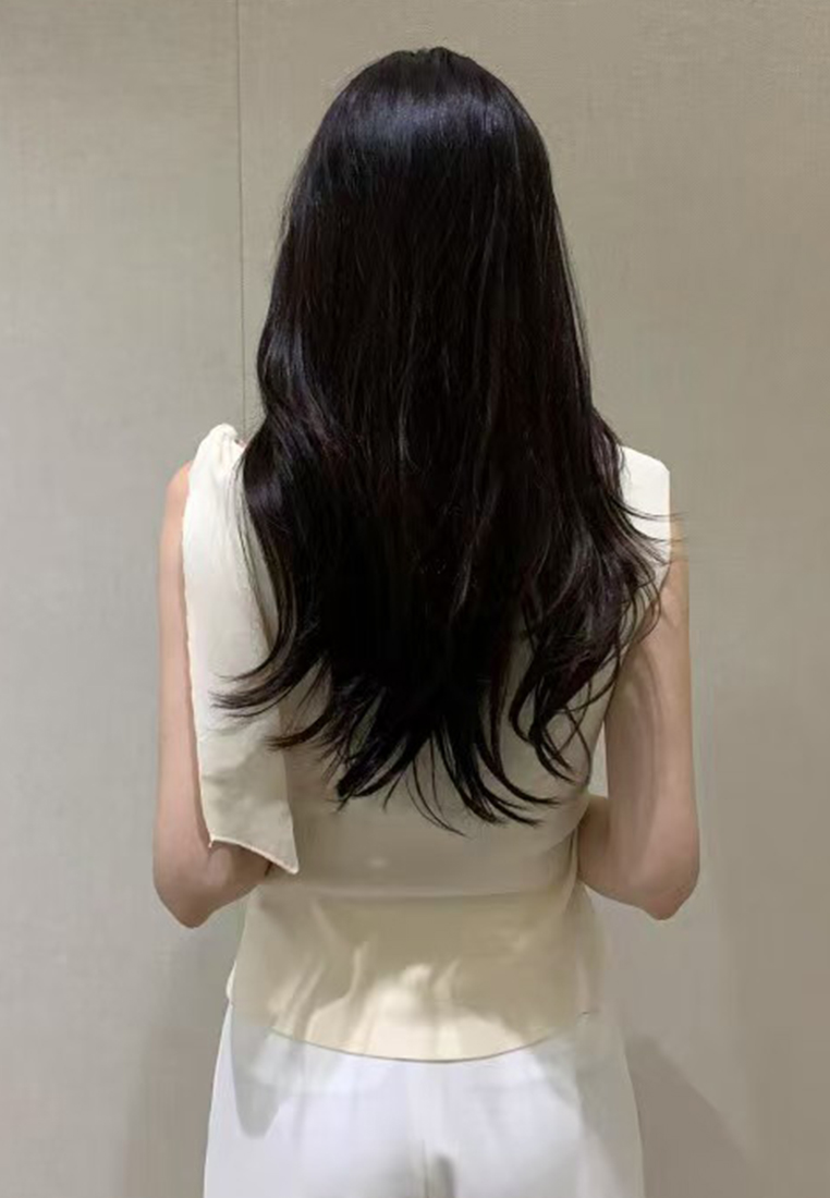 French style knitted short-sleeved top  CA25070914BK