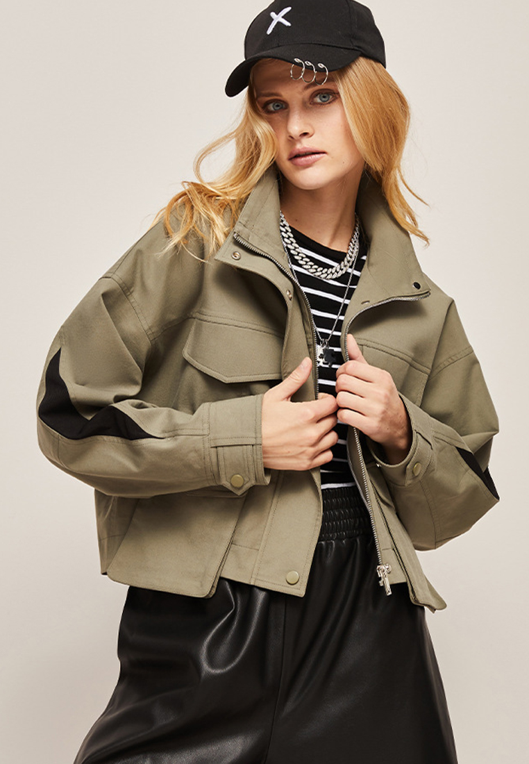 Fashion casual trend short work jacket CA101714GR