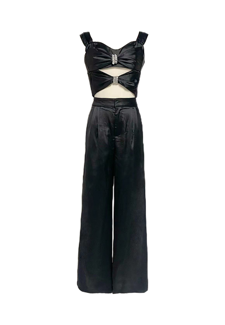 2024 new suspender bow top and pants set CA24081614W