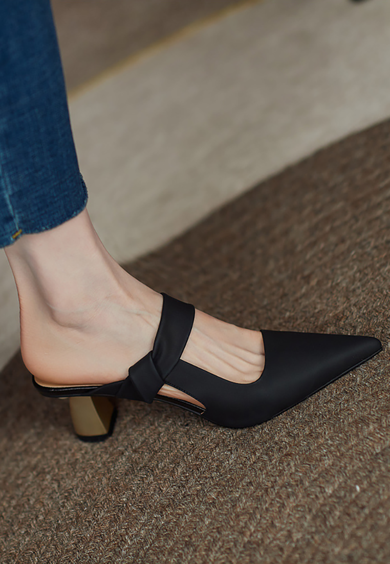 2025 Summer Pointed Toe Mid-Heel Sandals CA25021349YE