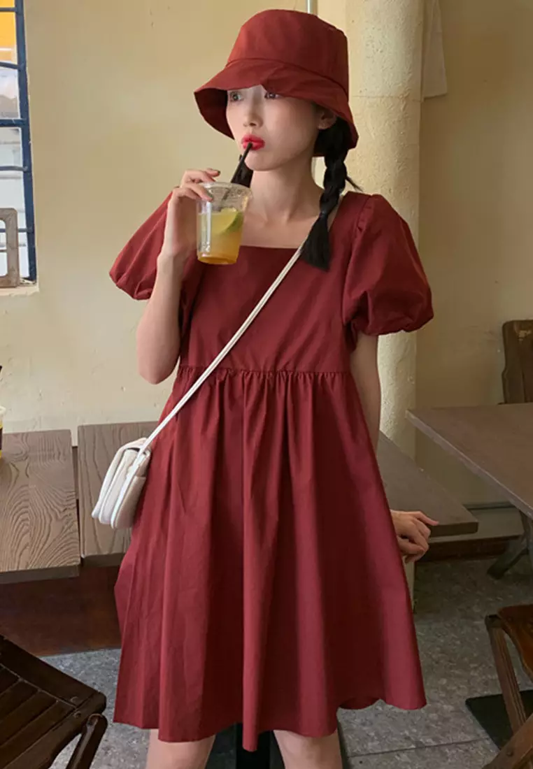 Korean Style Age-Reducing Doll One-Piece Dress A21051335BK-L