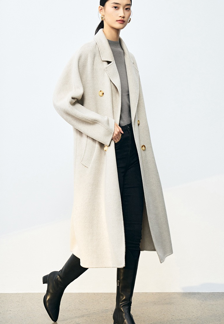 2025 Autumn New Loose-fitting Long Collared Coat CA25111715GY